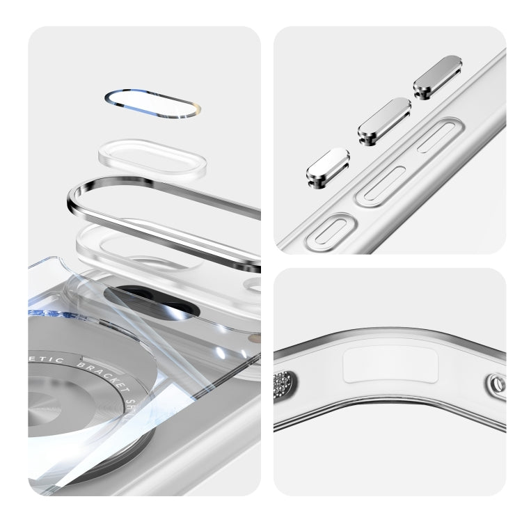 For Google Pixel 8a 360 Holder Magsafe Acrylic Hybrid TPU Phone Case