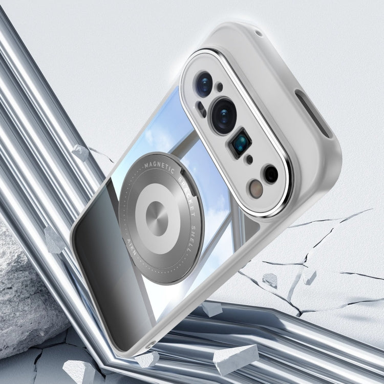 For Google Pixel 9 Pro 360 Holder Magsafe Acrylic Hybrid TPU Phone Case