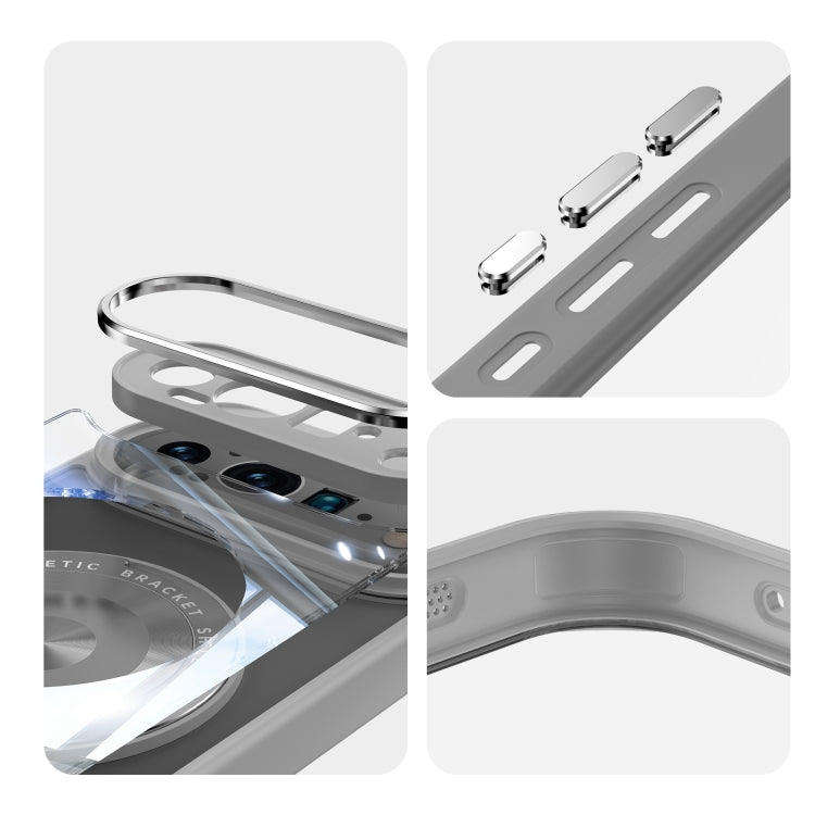 For Google Pixel 9 Pro 360 Holder Magsafe Acrylic Hybrid TPU Phone Case