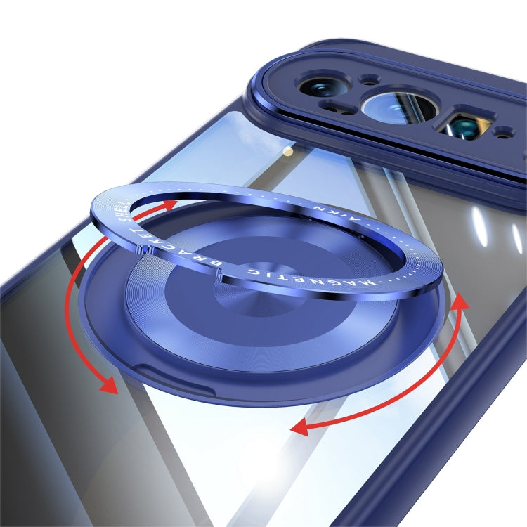 For Google Pixel 9 Pro 360 Holder Magsafe Acrylic Hybrid TPU Phone Case