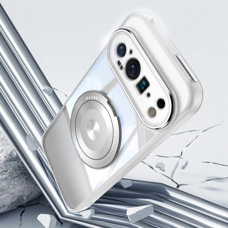 For Google Pixel 9 Pro 360 Holder Magsafe Acrylic Hybrid TPU Phone Case