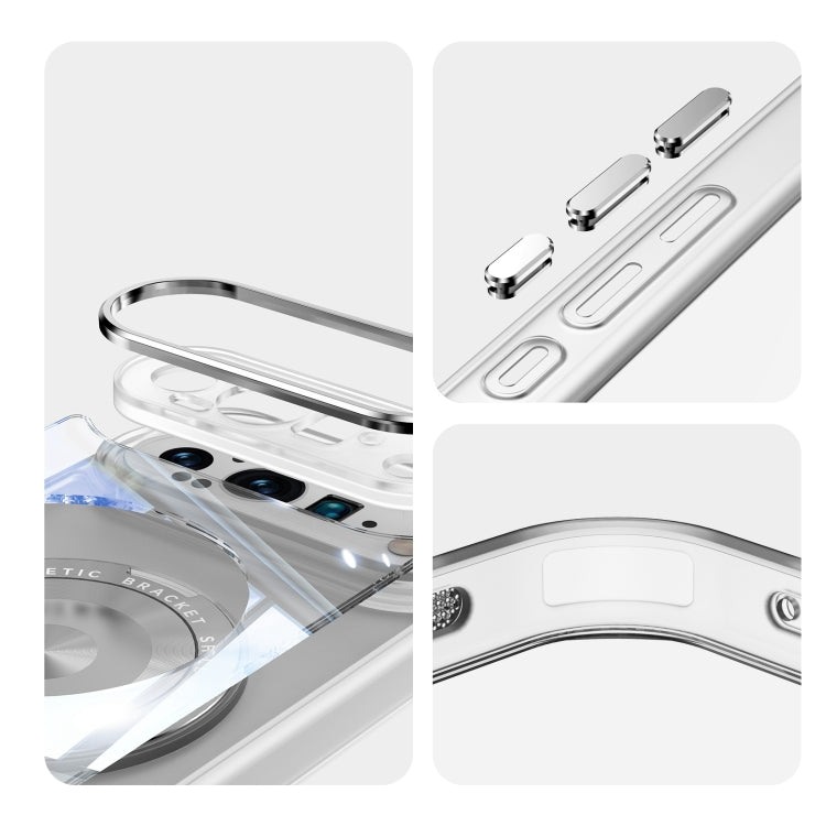For Google Pixel 9 Pro 360 Holder Magsafe Acrylic Hybrid TPU Phone Case