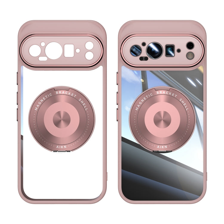 For Google Pixel 9 360 Holder Magsafe Acrylic Hybrid TPU Phone Case