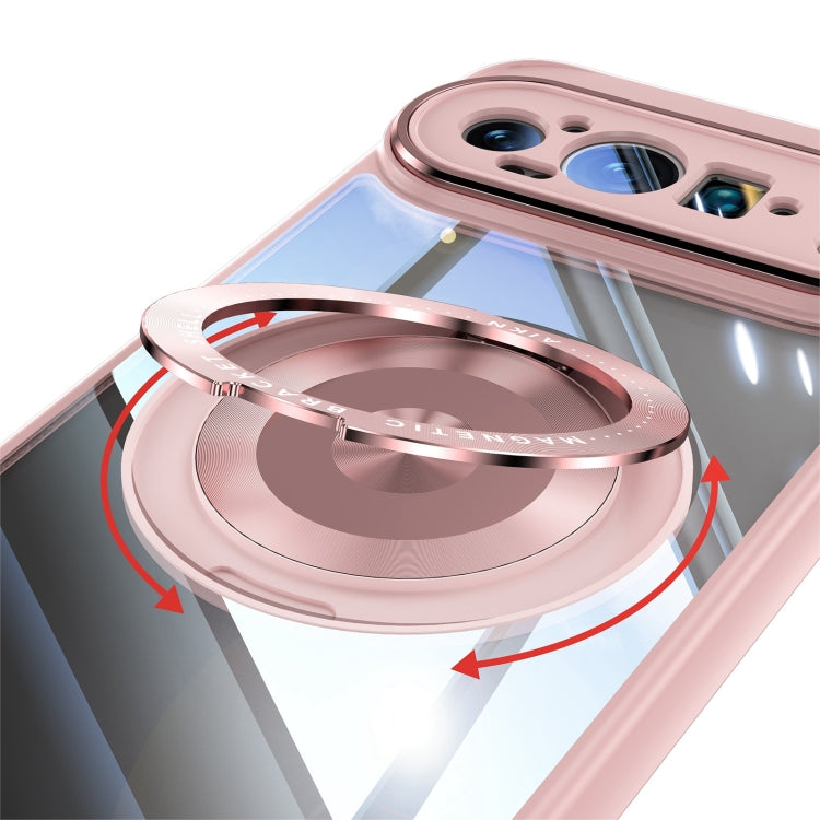 For Google Pixel 9 360 Holder Magsafe Acrylic Hybrid TPU Phone Case