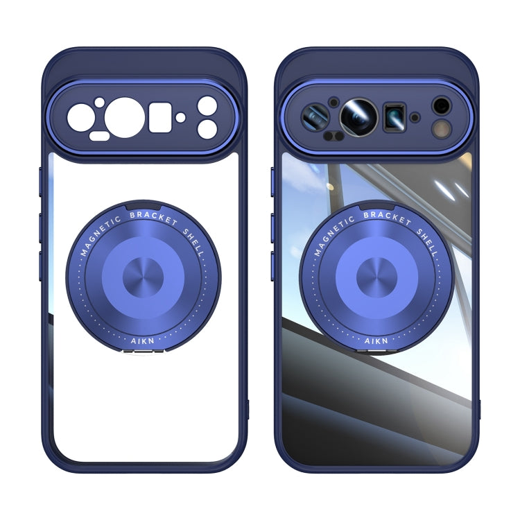 For Google Pixel 9 360 Holder Magsafe Acrylic Hybrid TPU Phone Case