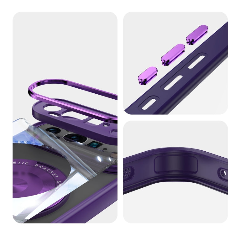 For Google Pixel 9 360 Holder Magsafe Acrylic Hybrid TPU Phone Case