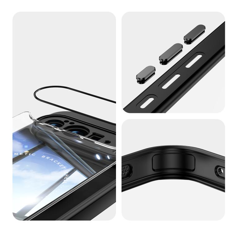 For Google Pixel 10 Pro XL 360 Holder Magsafe Acrylic Hybrid TPU Phone Case
