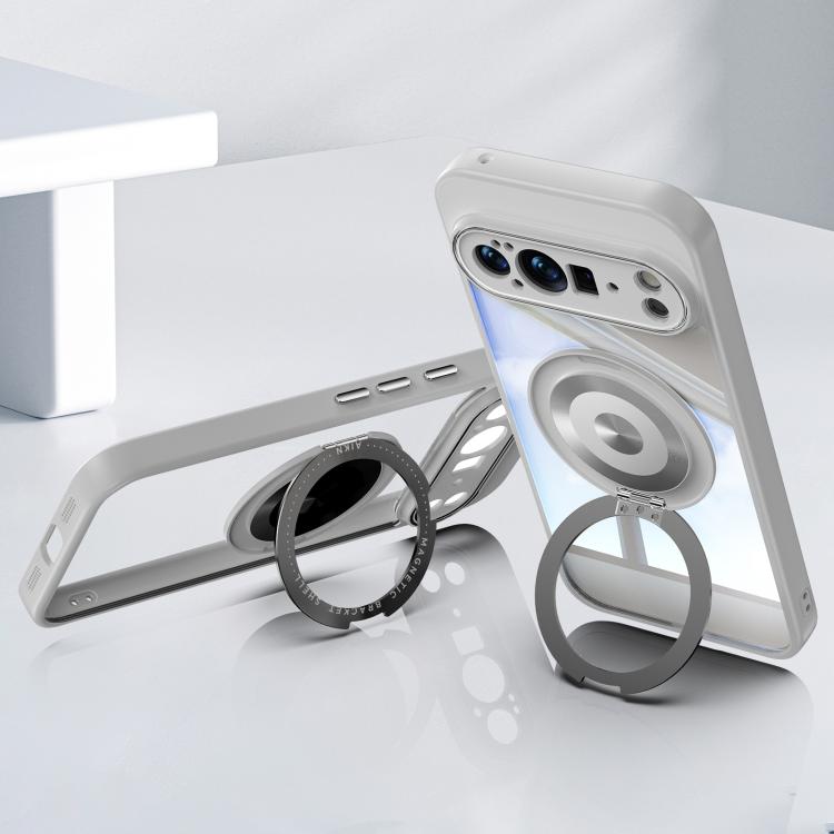 For Google Pixel 10 Pro XL 360 Holder Magsafe Acrylic Hybrid TPU Phone Case