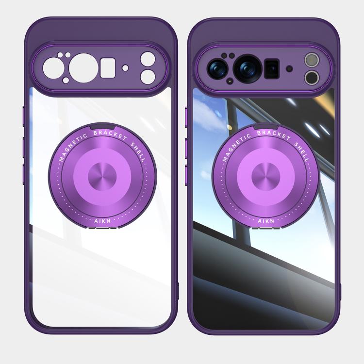 For Google Pixel 10 Pro XL 360 Holder Magsafe Acrylic Hybrid TPU Phone Case