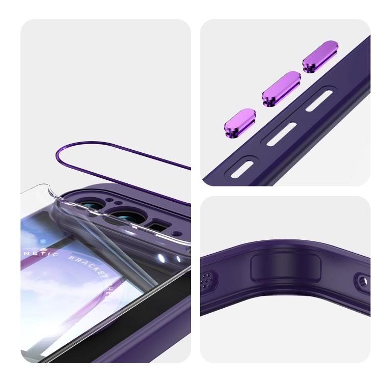For Google Pixel 10 Pro XL 360 Holder Magsafe Acrylic Hybrid TPU Phone Case