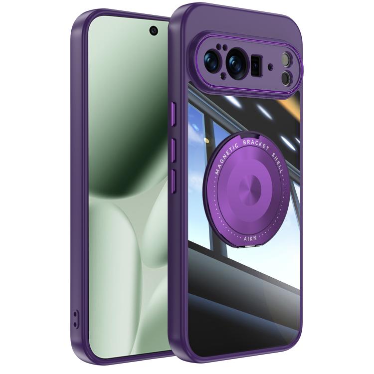 For Google Pixel 10 Pro XL 360 Holder Magsafe Acrylic Hybrid TPU Phone Case