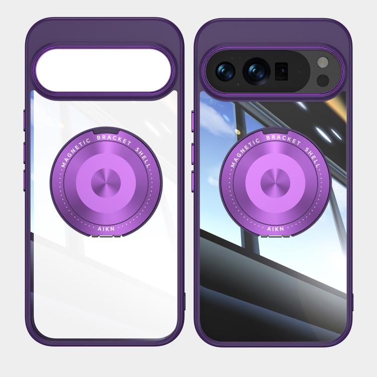 For Google Pixel 10 / 10 Pro 360 Holder Magsafe Acrylic Hybrid TPU Phone Case