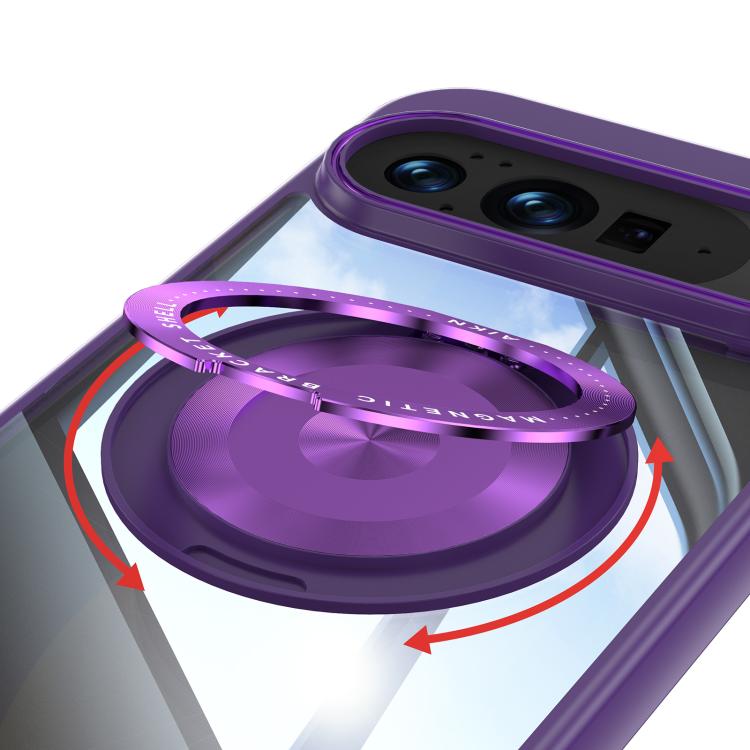For Google Pixel 10 / 10 Pro 360 Holder Magsafe Acrylic Hybrid TPU Phone Case