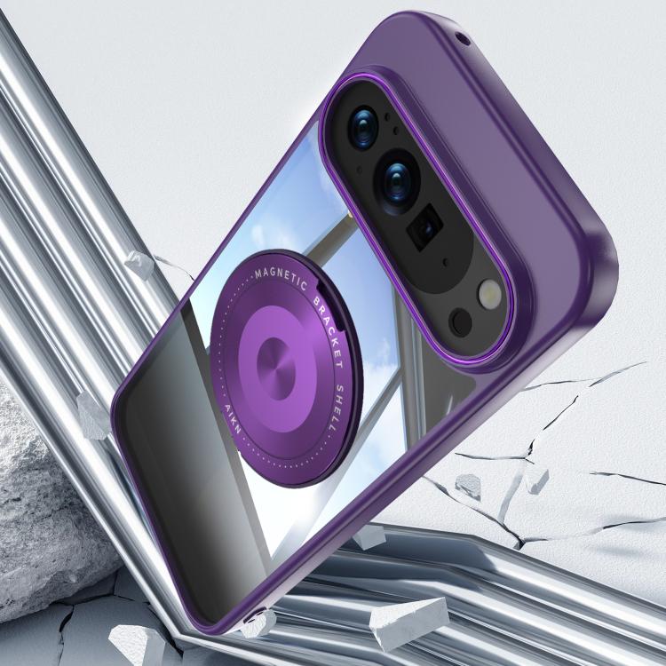 For Google Pixel 10 / 10 Pro 360 Holder Magsafe Acrylic Hybrid TPU Phone Case