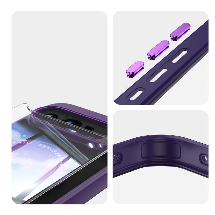 For Google Pixel 10 / 10 Pro 360 Holder Magsafe Acrylic Hybrid TPU Phone Case