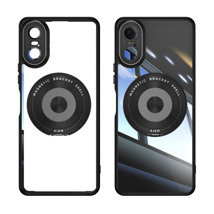 For Sony Xperia 10 VI 360 Holder Magsafe Acrylic Hybrid TPU Phone Case