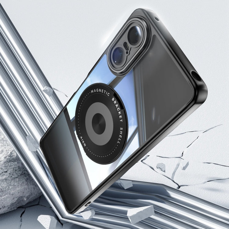 For Sony Xperia 10 VI 360 Holder Magsafe Acrylic Hybrid TPU Phone Case