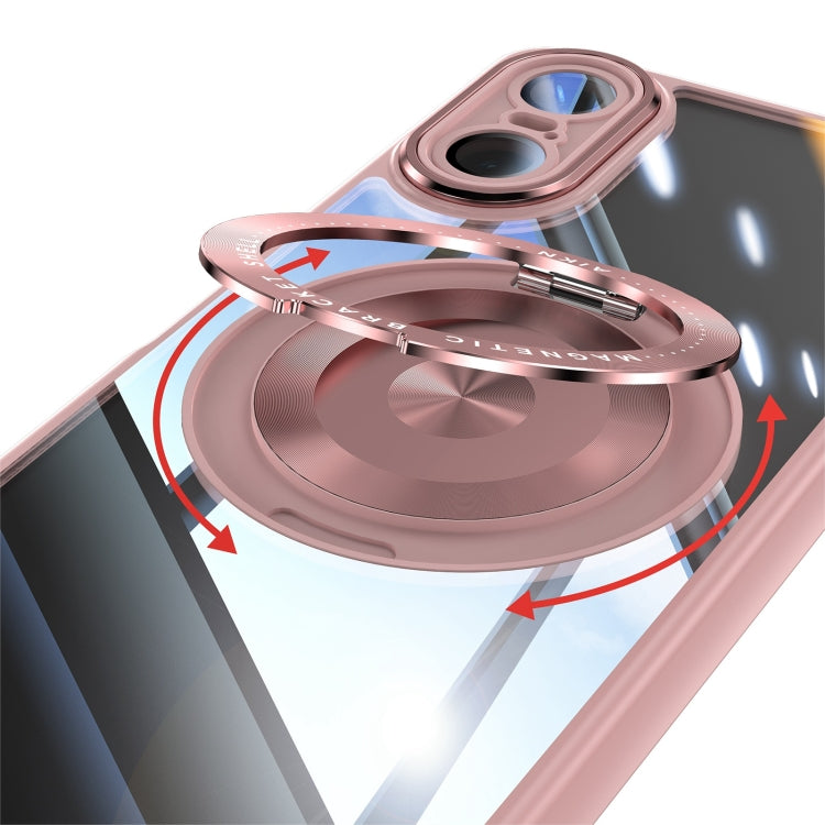 For Sony Xperia 10 VI 360 Holder Magsafe Acrylic Hybrid TPU Phone Case