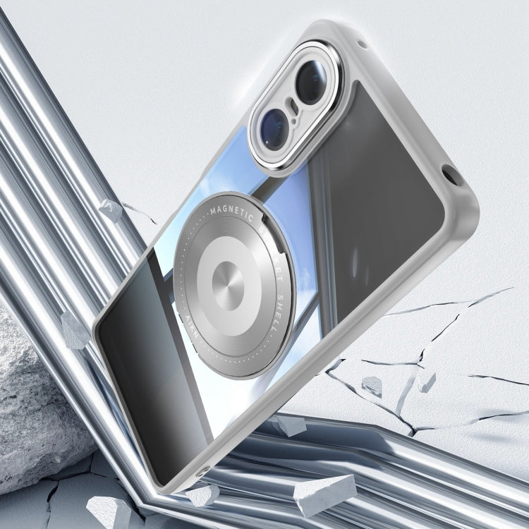 For Sony Xperia 10 VI 360 Holder Magsafe Acrylic Hybrid TPU Phone Case