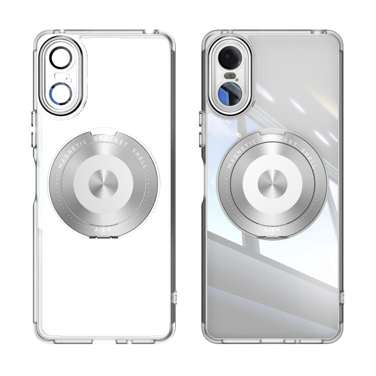 For Sony Xperia 10 VI 360 Holder Magsafe Acrylic Hybrid TPU Phone Case