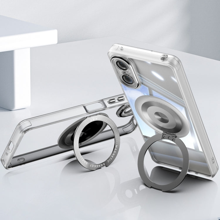 For Sony Xperia 10 VI 360 Holder Magsafe Acrylic Hybrid TPU Phone Case