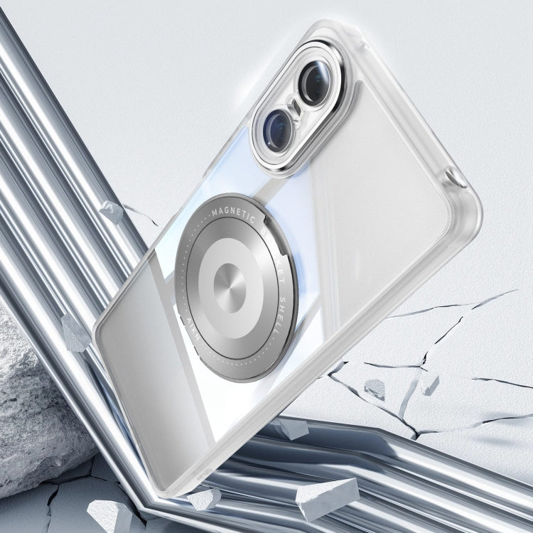 For Sony Xperia 10 VI 360 Holder Magsafe Acrylic Hybrid TPU Phone Case