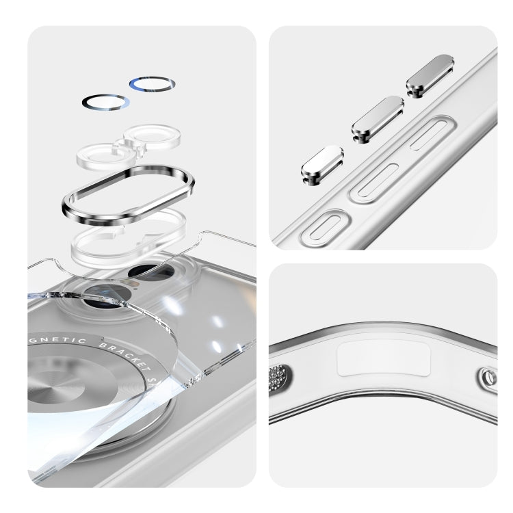 For Sony Xperia 10 VI 360 Holder Magsafe Acrylic Hybrid TPU Phone Case