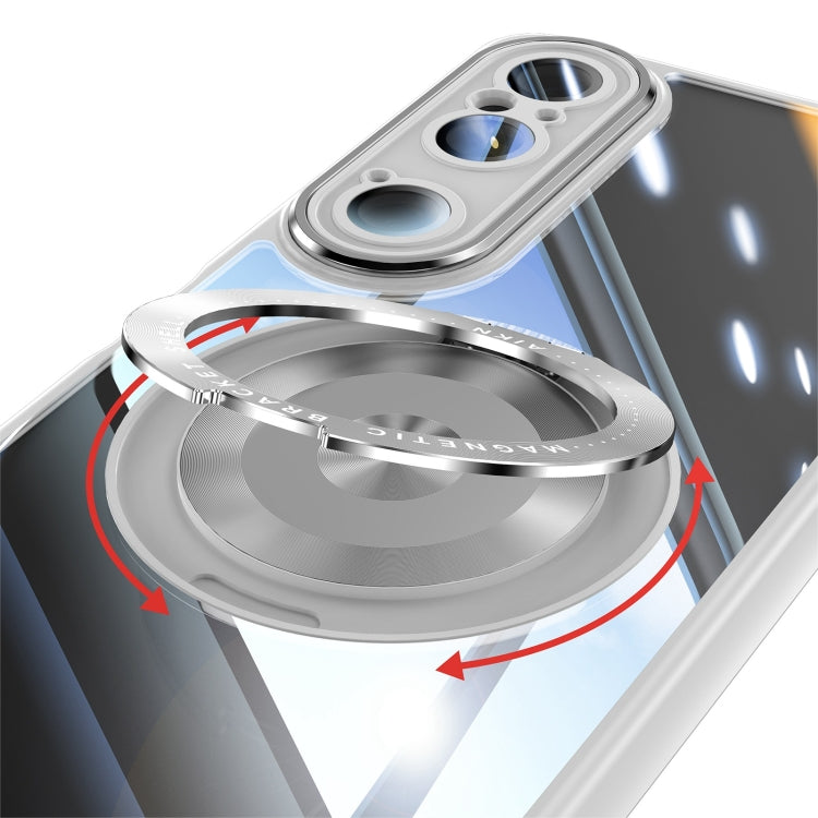 For Sony Xperia 1 VI 360 Holder Magsafe Acrylic Hybrid TPU Phone Case