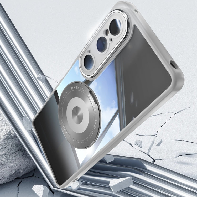 For Sony Xperia 1 VI 360 Holder Magsafe Acrylic Hybrid TPU Phone Case