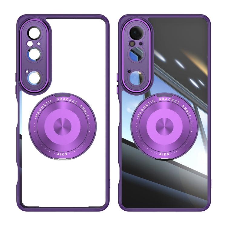 For Sony Xperia 1 VI 360 Holder Magsafe Acrylic Hybrid TPU Phone Case