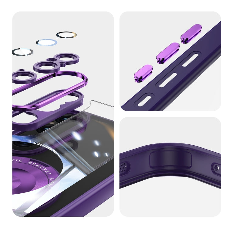 For Sony Xperia 1 VI 360 Holder Magsafe Acrylic Hybrid TPU Phone Case
