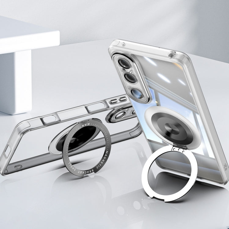 For Sony Xperia 1 VI 360 Holder Magsafe Acrylic Hybrid TPU Phone Case