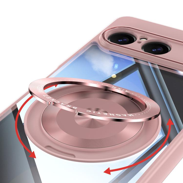 For Sony Xperia 10 VII 360 Holder Magsafe Acrylic Hybrid TPU Phone Case