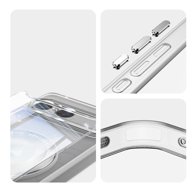 For Sony Xperia 10 VII 360 Holder Magsafe Acrylic Hybrid TPU Phone Case