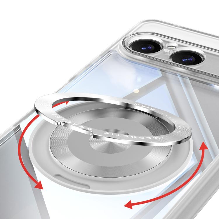 For Sony Xperia 10 VII 360 Holder Magsafe Acrylic Hybrid TPU Phone Case