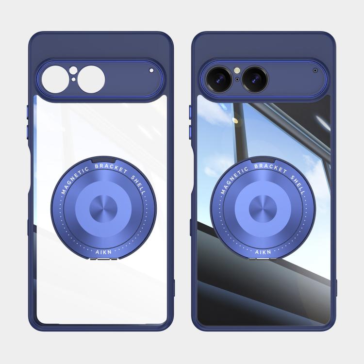 For Sony Xperia 10 VII 360 Holder Magsafe Acrylic Hybrid TPU Phone Case