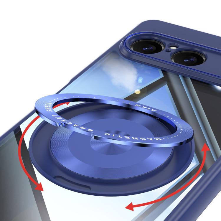 For Sony Xperia 10 VII 360 Holder Magsafe Acrylic Hybrid TPU Phone Case