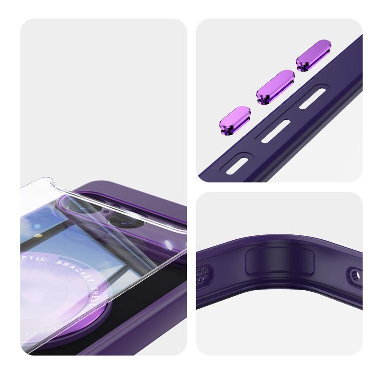 For Sony Xperia 10 VII 360 Holder Magsafe Acrylic Hybrid TPU Phone Case
