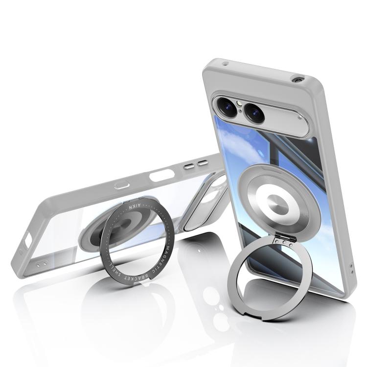 For Sony Xperia 10 VII 360 Holder Magsafe Acrylic Hybrid TPU Phone Case