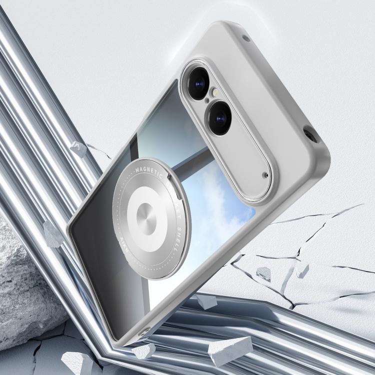 For Sony Xperia 10 VII 360 Holder Magsafe Acrylic Hybrid TPU Phone Case