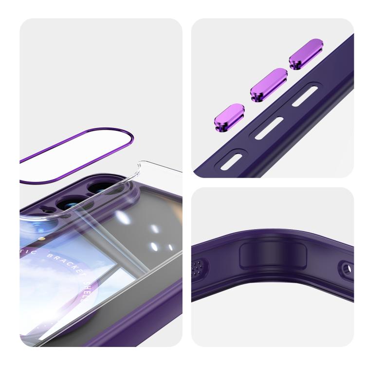 For Sony Xperia 1 VII 360 Holder Magsafe Acrylic Hybrid TPU Phone Case