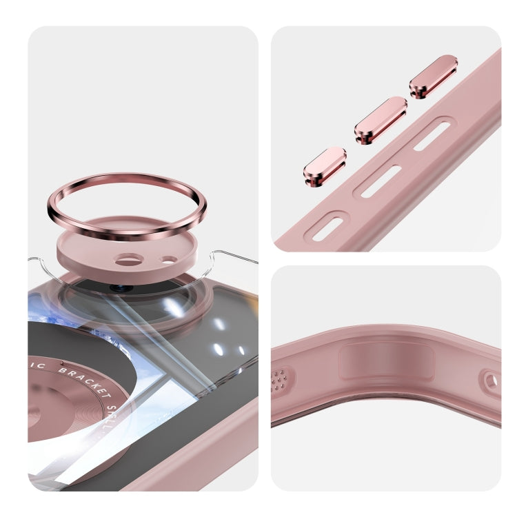 For Sharp Aquos Wish4 5G 360 Holder Magsafe Acrylic Hybrid TPU Phone Case