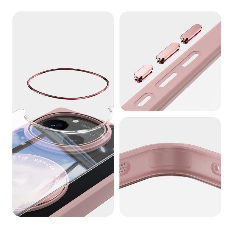 For Sharp Aquos R10 5G 360 Holder Magsafe Acrylic Hybrid TPU Phone Case
