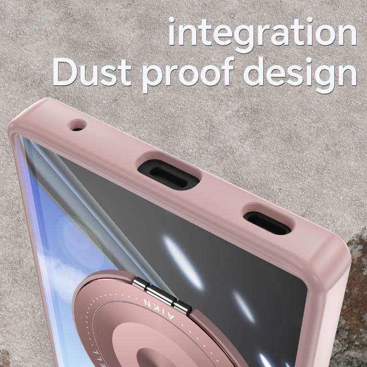 For Sharp Aquos R10 5G 360 Holder Magsafe Acrylic Hybrid TPU Phone Case