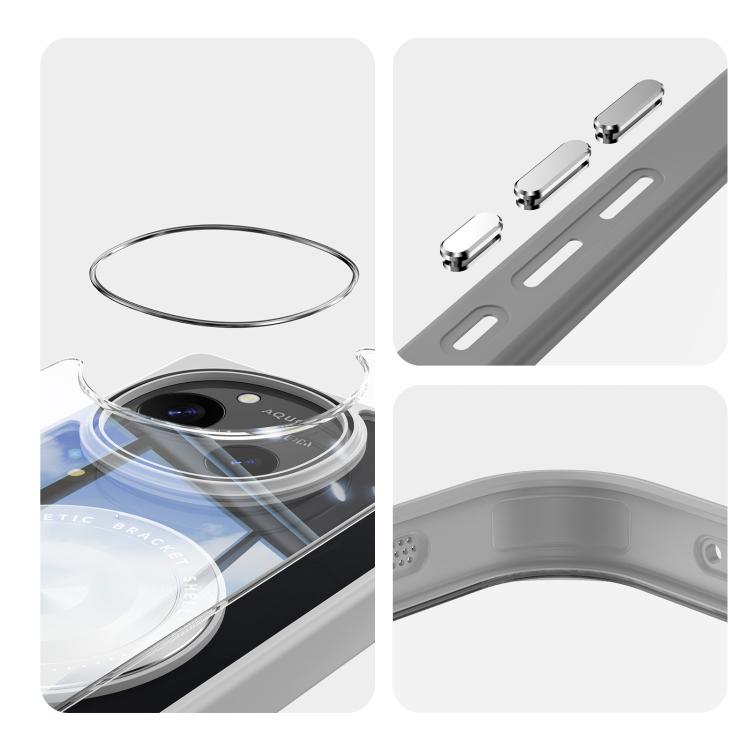 For Sharp Aquos R10 5G 360 Holder Magsafe Acrylic Hybrid TPU Phone Case