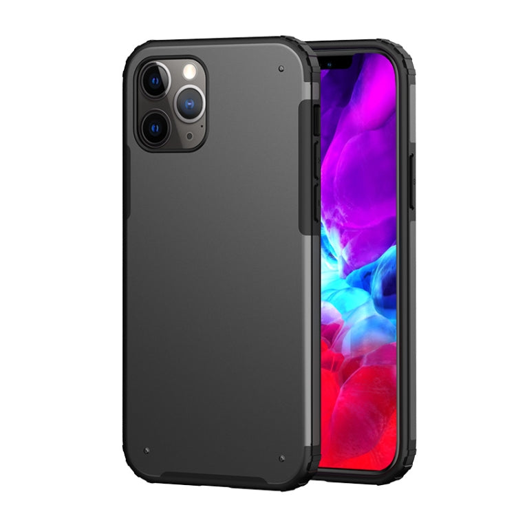 For iPhone 12 / 12 Pro Solid Color Four-corner Shockproof TPU + PC Protective Case