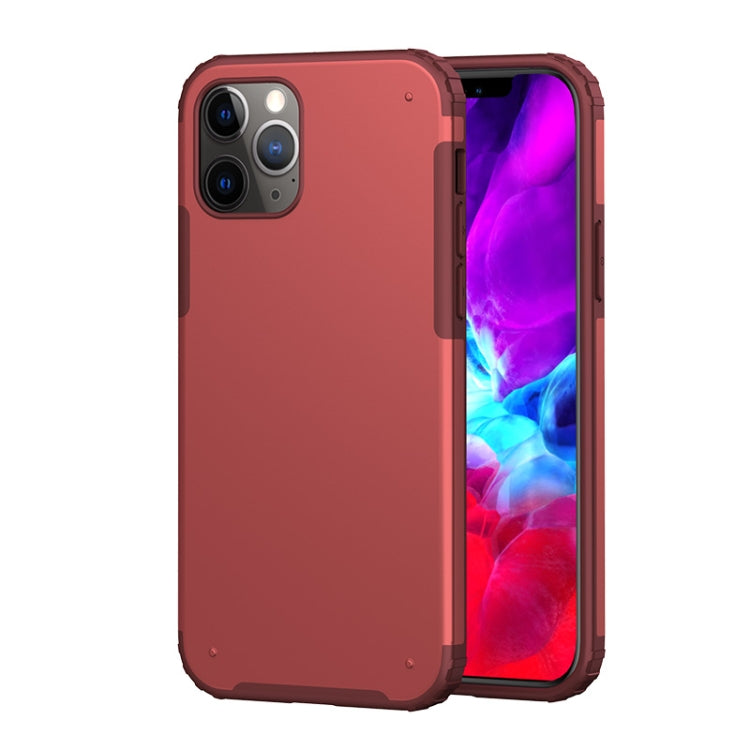 For iPhone 12 / 12 Pro Solid Color Four-corner Shockproof TPU + PC Protective Case