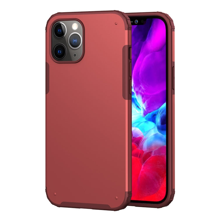 For iPhone 12 Pro Max Solid Color Four-corner Shockproof TPU + PC Protective Case