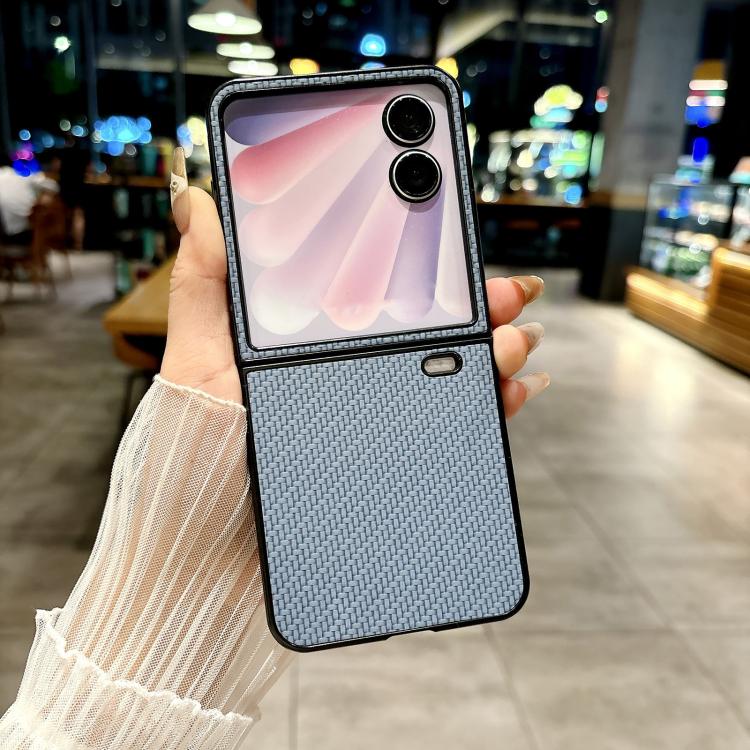 For Honor Magic V Flip 2 Braided Leather Texture PC Phone Case