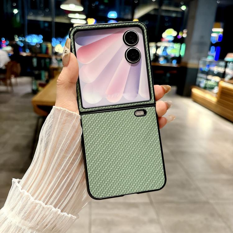 For Honor Magic V Flip 2 Braided Leather Texture PC Phone Case